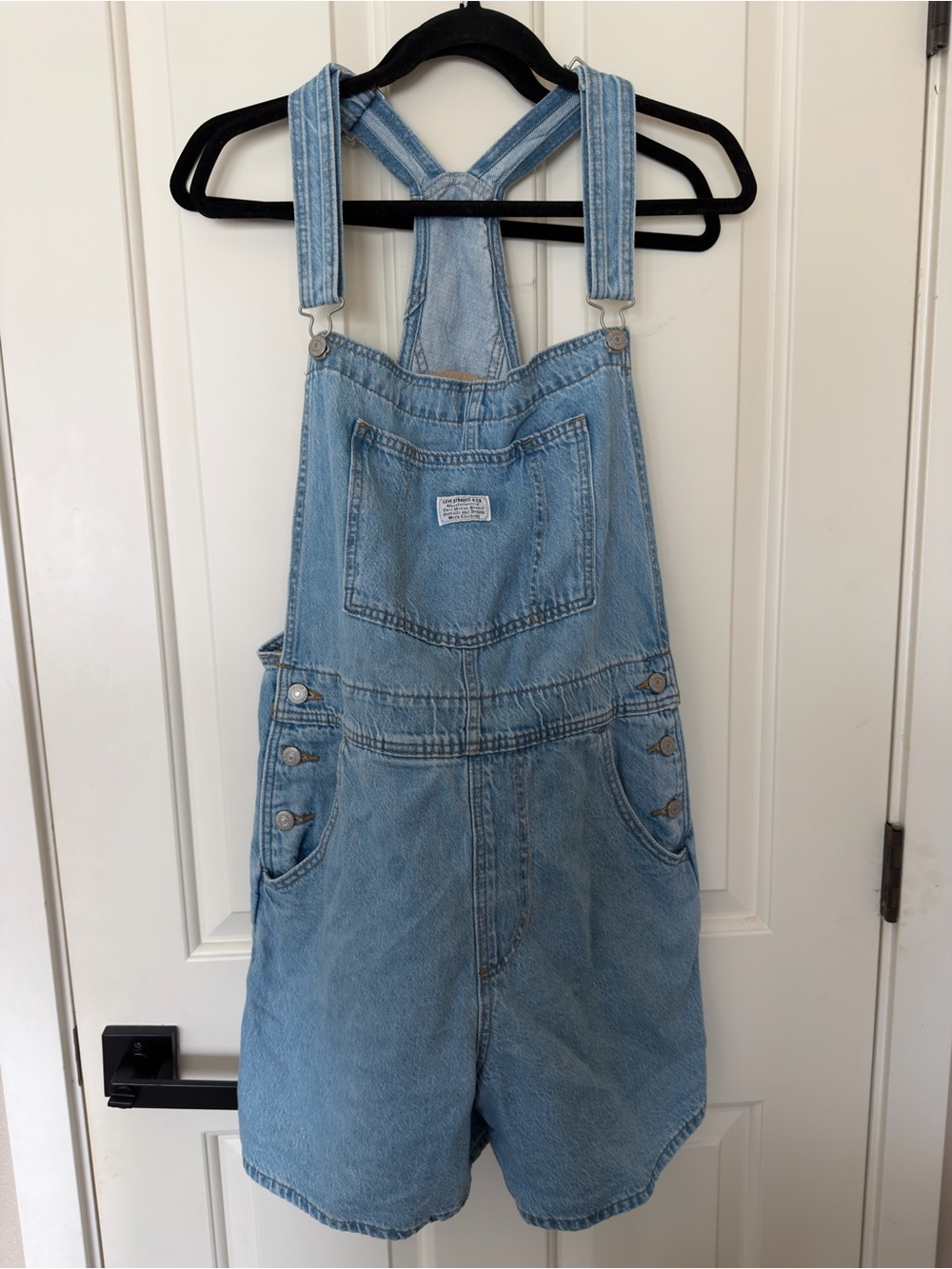 Light Wash Denim Short Overalls - Levi’s